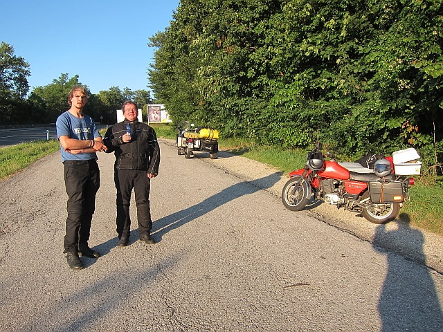 Pause bei Melk / Donau